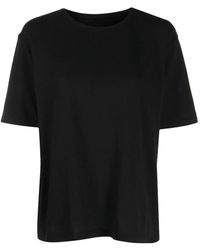 KHAITE - Mae Logo-Appliqué T-Shirt - Lyst