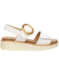 Ara - Weiße flache sandalen für frauen - Lyst