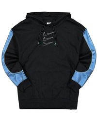 Nike - Fitness ,Zwart ,Katoen Nsw Oversized Fleece Graphic Hoodie - Lyst