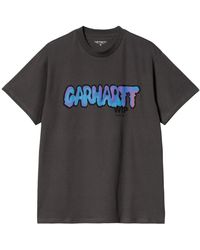 Carhartt - Schwarzes drip t-shirt loose fit kurzarm - Lyst
