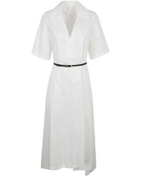 Givenchy - Witte Lange Voyou Jurk - Lyst