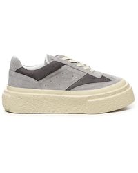 MM6 by Maison Margiela - Zilver Filigraan Vetersneakers - Lyst