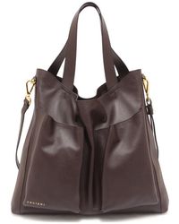Orciani - Stilvolle Leder-Schultertasche Mit Taschen - Lyst