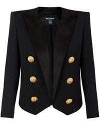 Balmain - Blazer Spencer - Lyst