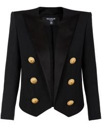 Balmain - Grain De Poudre Blazer - Lyst