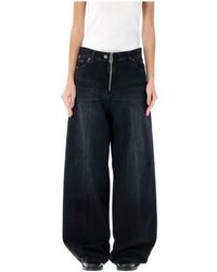 Haikure - Bethany jeans con cierre de cremallera - negro - Lyst