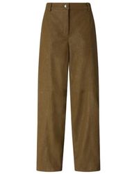 Pinko - Broeken ,Bruin ,Leer Barolo X51 Leren Broek - Lyst