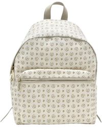 Pollini - Tassen ,Leer Heritage Logo Classic Backpack - Lyst