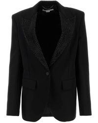 Stella McCartney - Hotfix Single Breasted Embellished Blazer - Lyst