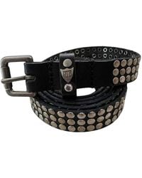 HTC - Accessoires ,Zwart ,Leer 3000 Studs Riem - Lyst