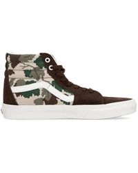 Vans - Schoenen ,Veelkleurig ,Suède Camo High-Top Veterschoen - Lyst