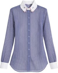 Vivetta - Gestreepte Blouse - Lyst