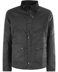 Barbour - Blauwe Waxjas Met Zakken - Lyst