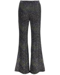 Missoni - Broeken ,Zwart ,Wide Broeken - Lyst
