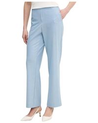 Mos Mosh - Broeken ,Blauw ,Polyester Roy Wijde Broek - Lyst