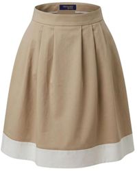 Trussardi - Geplooide Midi-Rok Met Kleurvlakken - Lyst