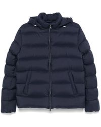 Herno - Blaue parka jacke für männer - Lyst