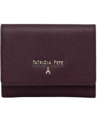 Patrizia Pepe - Lila Leder Damen Geldbörse - Lyst