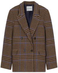 Closed - Jassen ,Bruin ,Wol Fitted Doublebreasted Blazer - Lyst