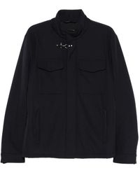 Fay - Jassen ,Zwart ,Polyester Short Field Jacket - Lyst