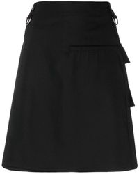 Givenchy - Asymmetrische Mini-Wikkelrok Met D-Ringdetail - Lyst