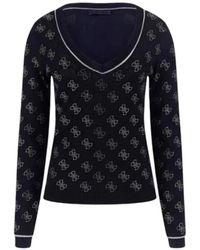 Guess - V-Neck Knitwear - Lyst