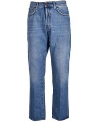 People - Jeans ,Blauw ,Katoen Katoenmix Jeans - Lyst