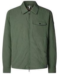 Save The Duck - Jassen ,Groen ,Polyester Shirt Jacket - Lyst