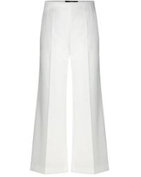 Windsor. - Broeken ,Wit ,Elegante Hoge Taille Wijde Broek - Lyst