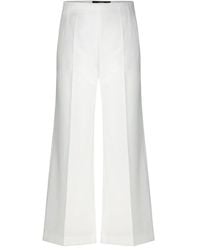 Windsor. - Broeken ,Wit ,Elegante Hoge Taille Wijde Broek - Lyst