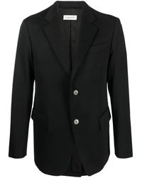 Lanvin - Jassen ,Zwart ,Wol Klassieke Zwarte Wollen Blazer - Lyst