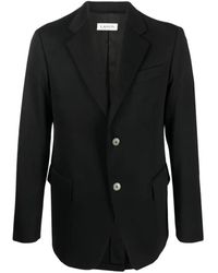 Lanvin - Jassen ,Zwart ,Wol Klassieke Zwarte Wollen Blazer - Lyst