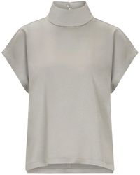 DRYKORN - Braune Bluse Mit Cut-Out - Lyst