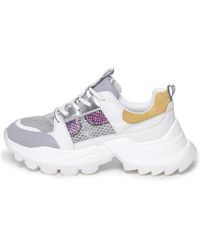 CESARE GASPARI - Chunky Sneakers Mit Mehreren Texturen - Lyst