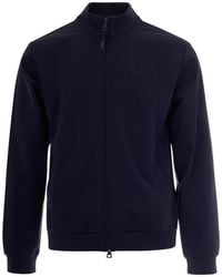EA7 - Hoodies & Sweatvesten ,Blauw ,Polyester Zip-Throughs - Lyst