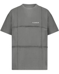 flâneur - Beton Grijs Cut &Amp; Sew T-Shirt - Lyst