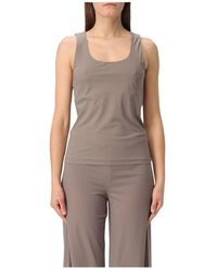 Maliparmi - Schwarzes Tanktop - Lyst