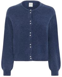 Part Two - Truien & Vesten ,Blauw ,Wol Droom Cardigan Sweater - Lyst