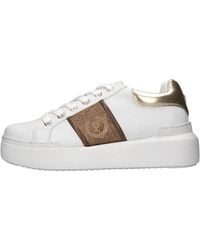 Pollini - Schoenen ,Wit ,Leer Diamond Carrie Sneakers - Lyst