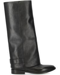 Strategia - Schoenen ,Zwart ,Leer Gaiter Boot - Lyst