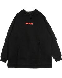 DOLLY NOIRE - Schwarzer Glitch Damen Hoodie - Lyst