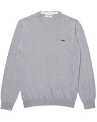 Lacoste - Graue pullover - Lyst