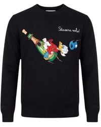 MC2 Saint Barth - Truien & Vesten ,Zwart ,Wol Heron Light Sweater - Lyst