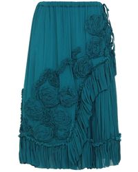 Dries Van Noten - Rokken ,Blauw ,Sammy Bis Midi Rok - Lyst