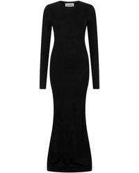 Philipp Plein - Kleedjes ,Zwart ,Gebreide Avondjurk Monogram - Lyst