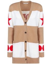 Max Mara - Truien & Vesten ,Veelkleurig ,Wol Lange Cardigan Vesten - Lyst