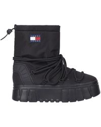 Tommy Hilfiger - Schwarze hybrid ankle boots für frauen - Lyst