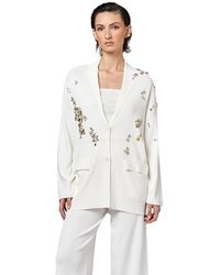 Alpha Studio - Jassen ,Wit ,Giacca Maniche Lunghe Con Ricamo - Lyst