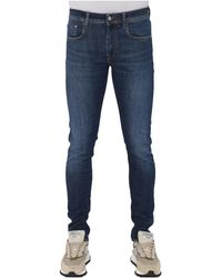 CYCLE - Jeans ,Blauw ,Katoen Katoenen Skinny Jeans Licht Vintage Stijl - Lyst