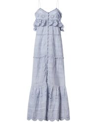 Isabel Marant - Kleedjes ,Blauw ,Katoen Paule Dress - Lyst